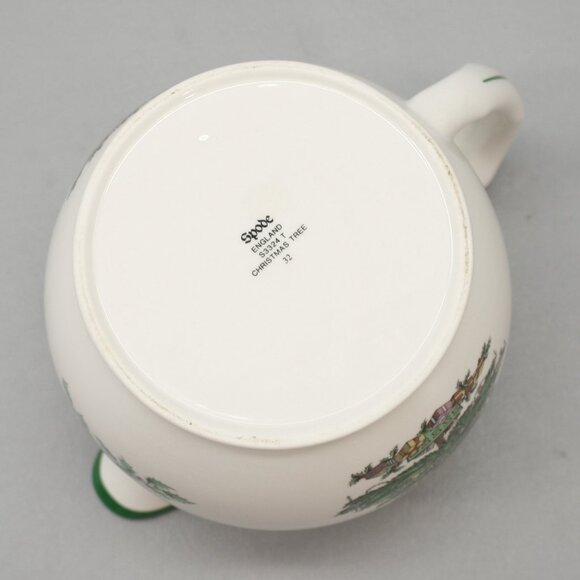 Spode 24 oz Pitcher Juice Water Milk Sauce Jug Christmas Tree England - S3324-T - Picture 8 of 10